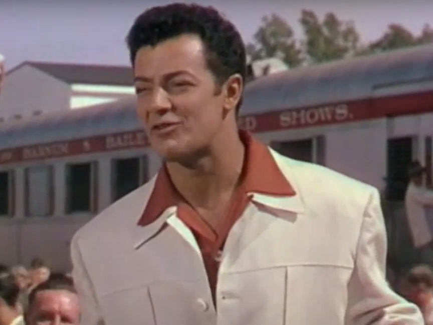 A visually captivating still taken from a pivotal moment in the film The Greatest Show on Earth (1952)