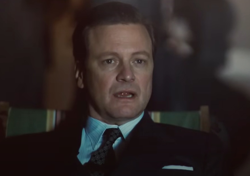 A visually captivating still taken from a pivotal moment in the film The King's Speech (2010)