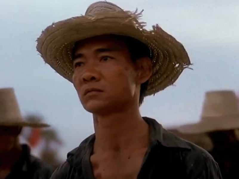 A visually captivating still taken from a pivotal moment in the film The Killing Fields (1984)