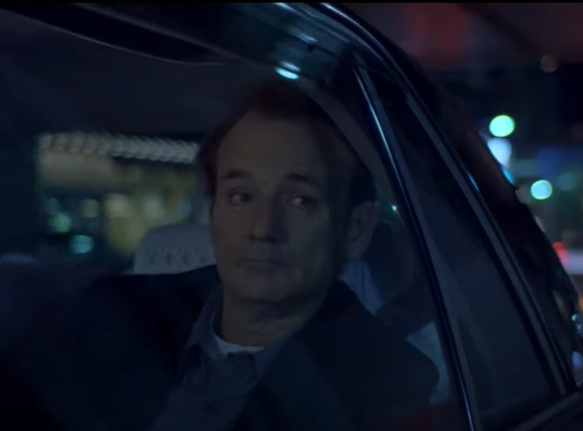 A visually captivating still taken from a pivotal moment in the film Lost in Translation (2003)