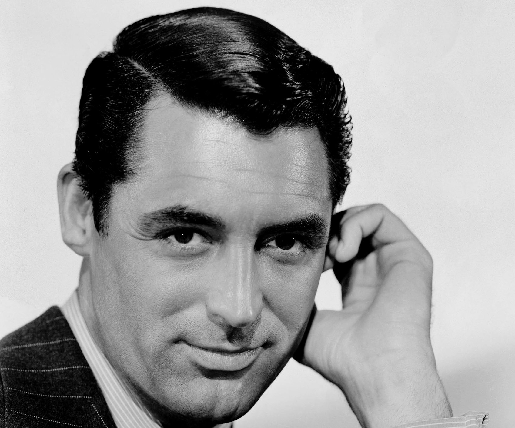 Grayscale Portrait Photo of Cary Grant from Suspicion (1941)