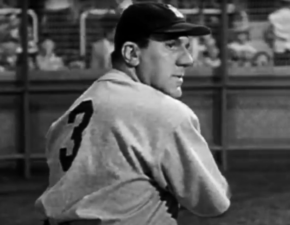 Screenshot of the movie The Babe Ruth Story