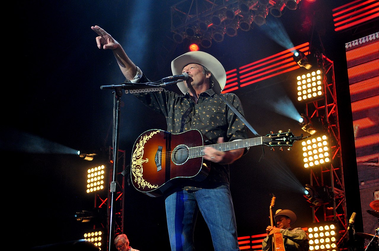 Alan Jackson performing in 2012