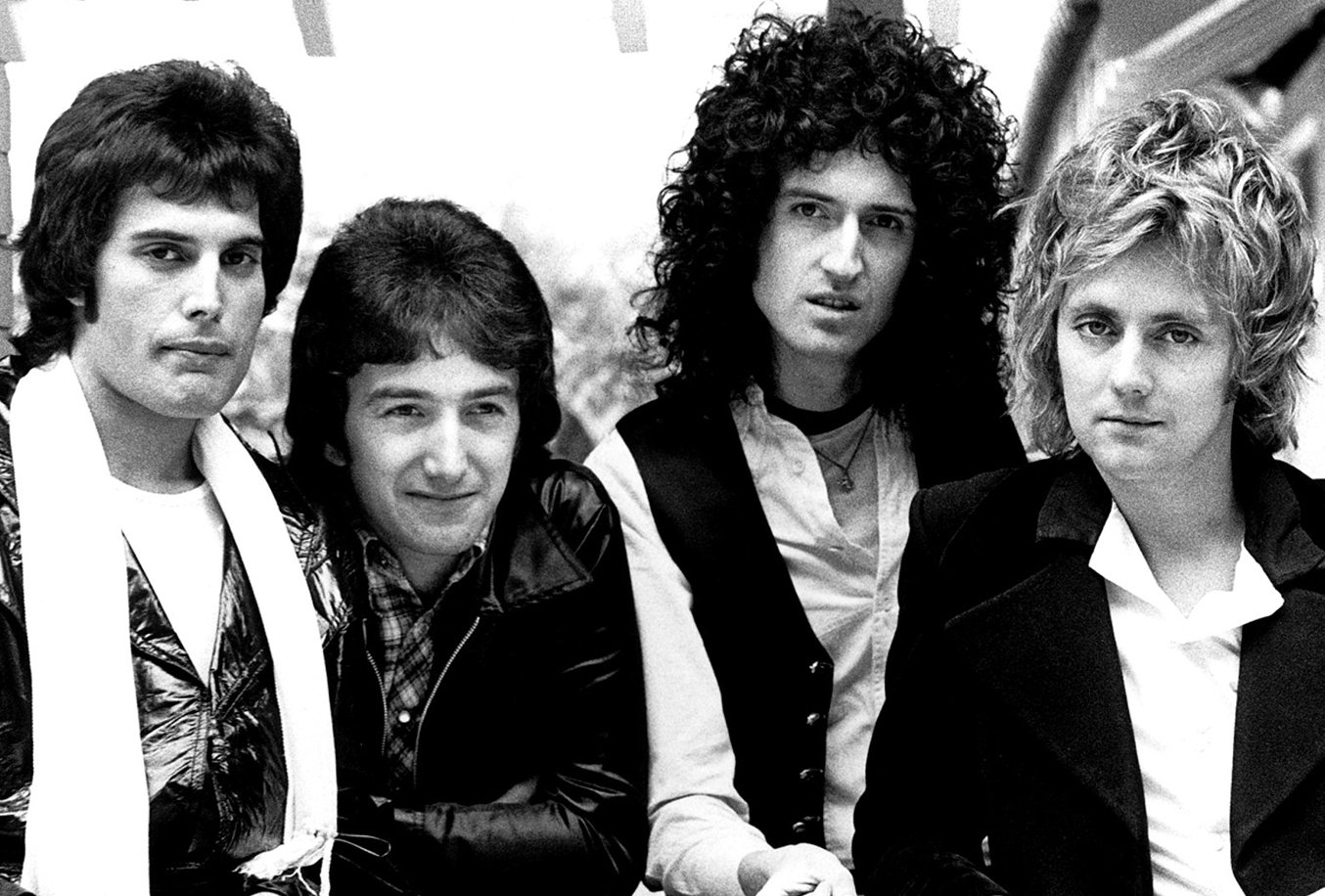 Grayscale Portrait Photo of The Queen Members