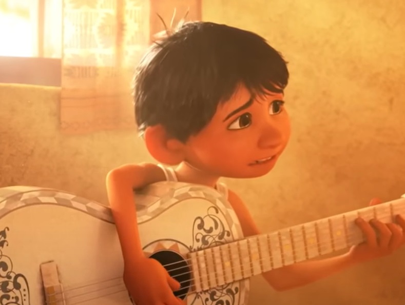 A visually captivating still taken from a pivotal moment in the animated film Coco (2017)