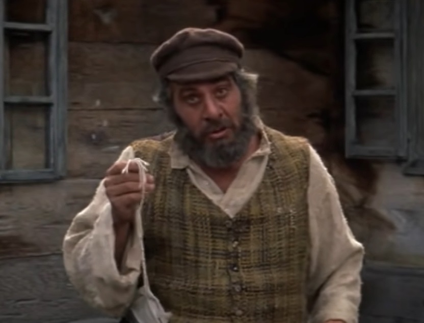 A visually captivating still taken from a pivotal moment in the film Fiddler on the Roof (1971)