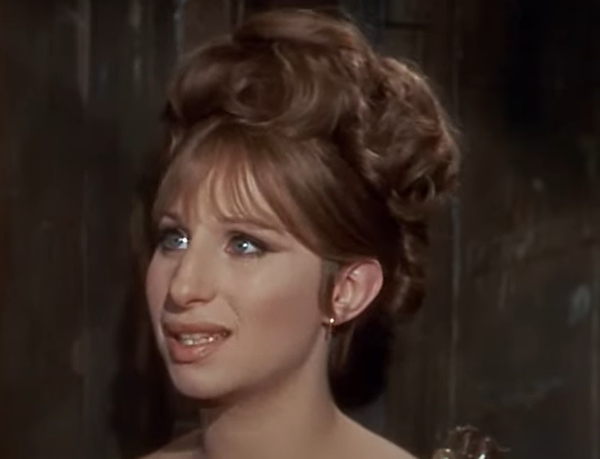 A visually captivating still taken from a pivotal moment in the film Funny Girl (1968)