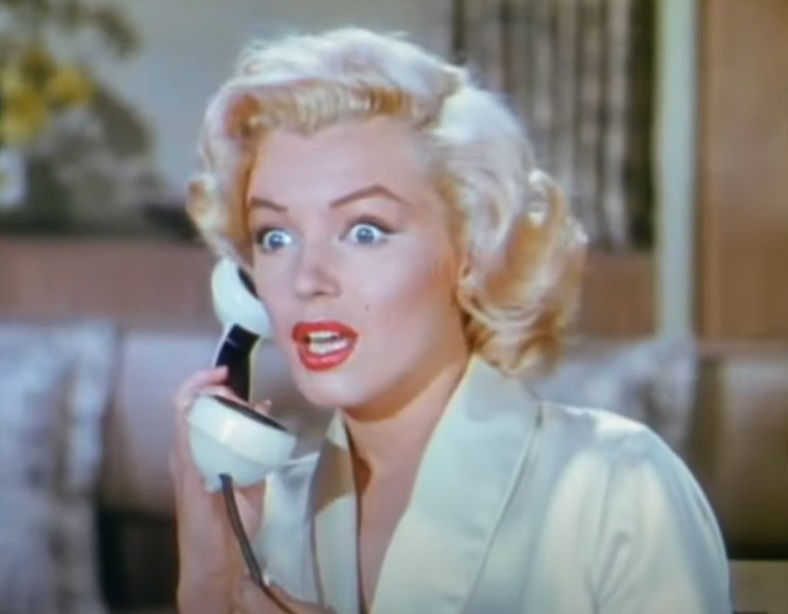 A visually captivating still taken from a pivotal moment in the film Gentlemen Prefer Blondes (1953)