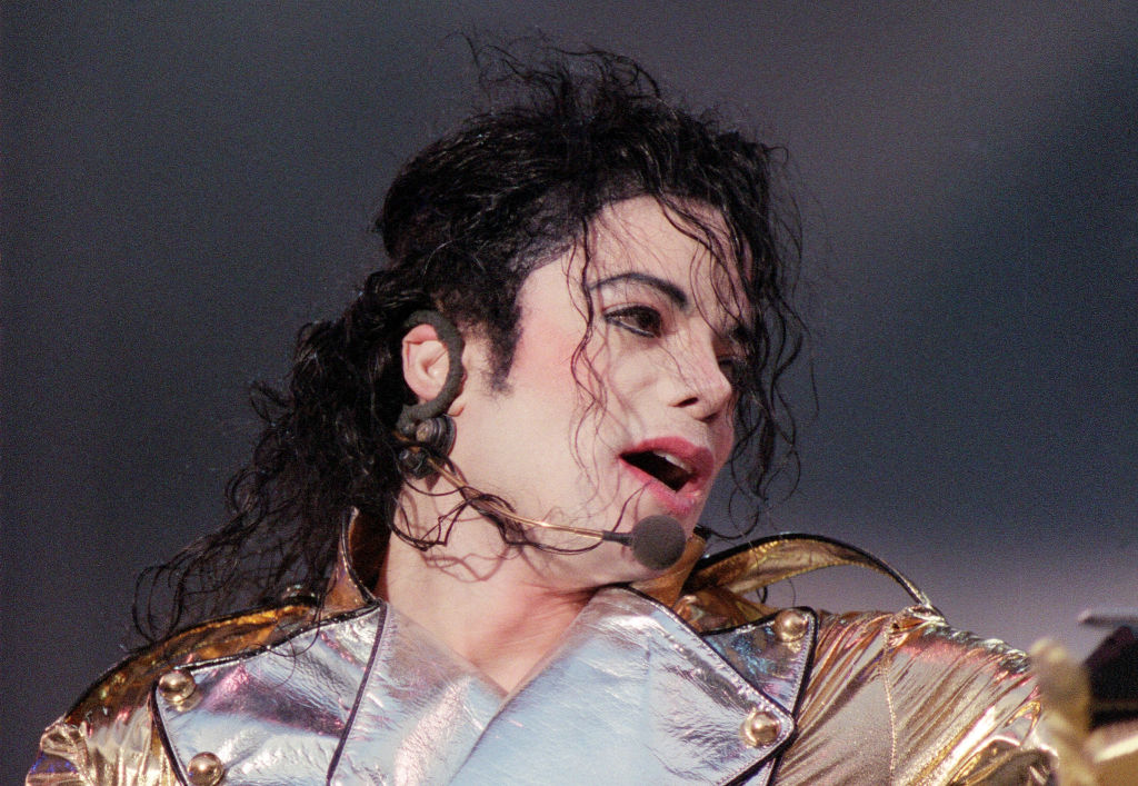 Michael Jackson performs at his History World Tour