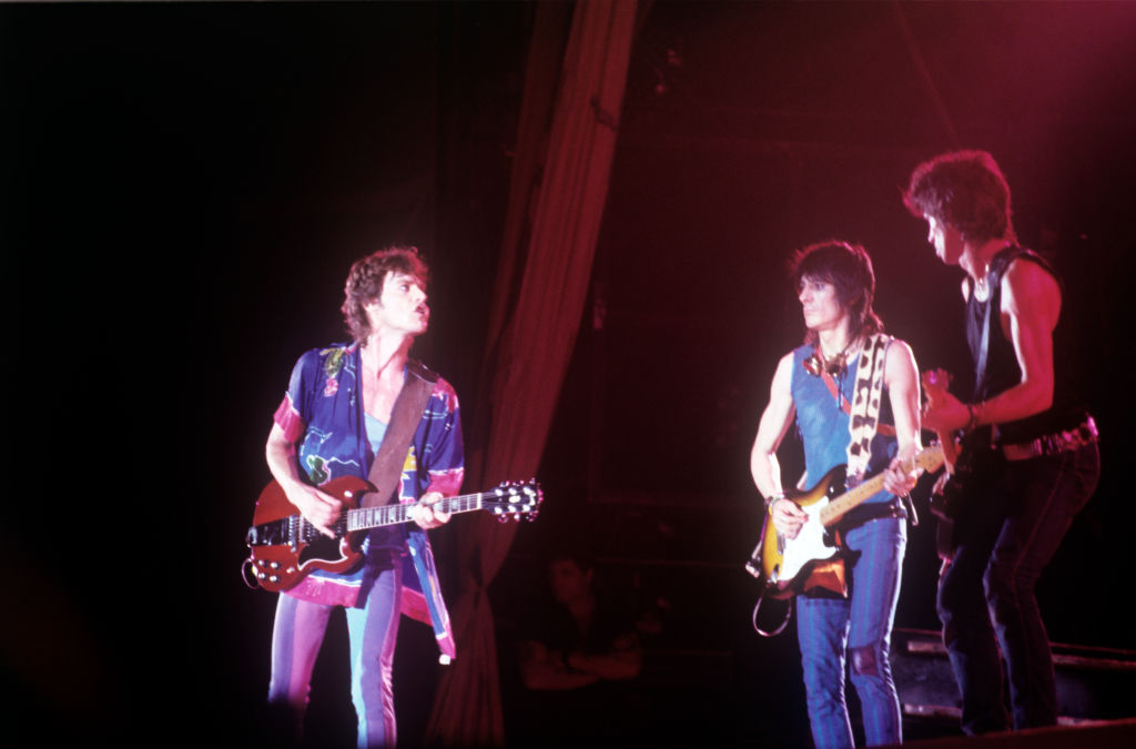 The Rolling Stones performing in 1982