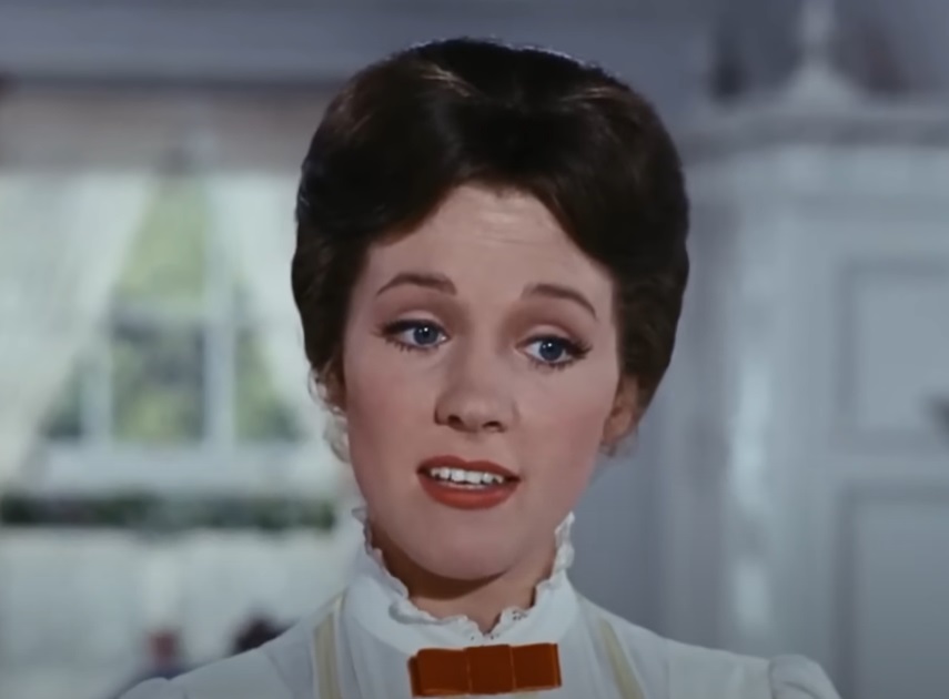 A visually captivating still taken from a pivotal moment in the film Mary Poppins (1964)
