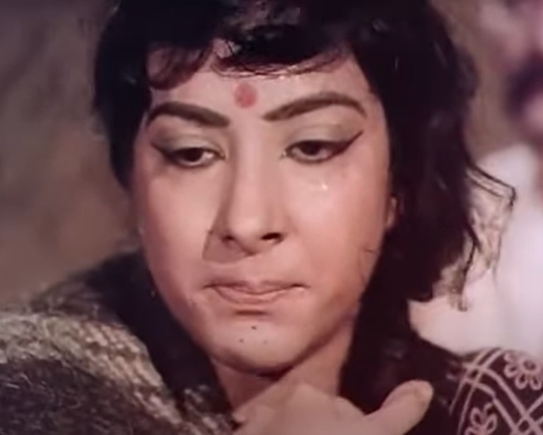 A visually captivating still taken from a pivotal moment in the film Mother India (1957)