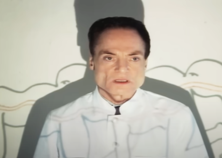 Screenshot of the movie The Human Centipede