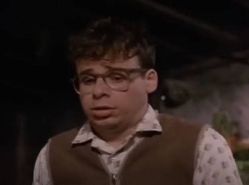 A visually captivating still taken from a pivotal moment in the film Little Shop of Horrors (1986)