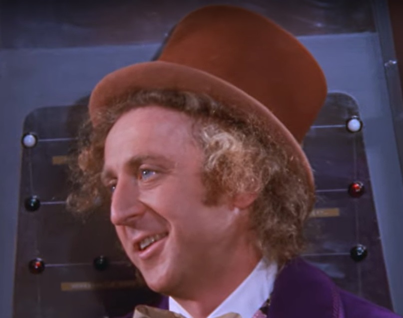 A visually captivating still taken from a pivotal moment in the film Willy Wonka & the Chocolate Factory (1971)