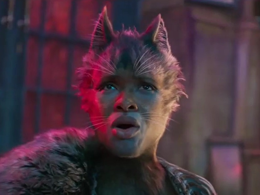 A visually captivating still taken from a pivotal moment in the film Cats (2019)