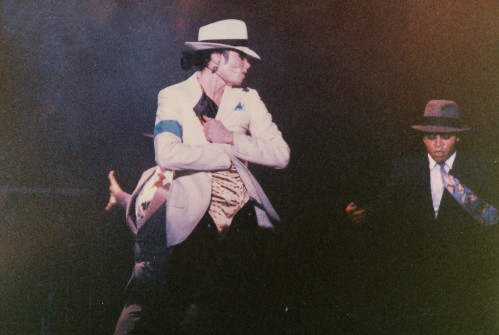 Michael Jackson performing on stage