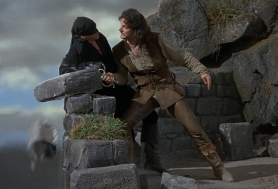 Screenshot of Cary Elwes and Mandy Patinkin from - The Princess Bride (1987)