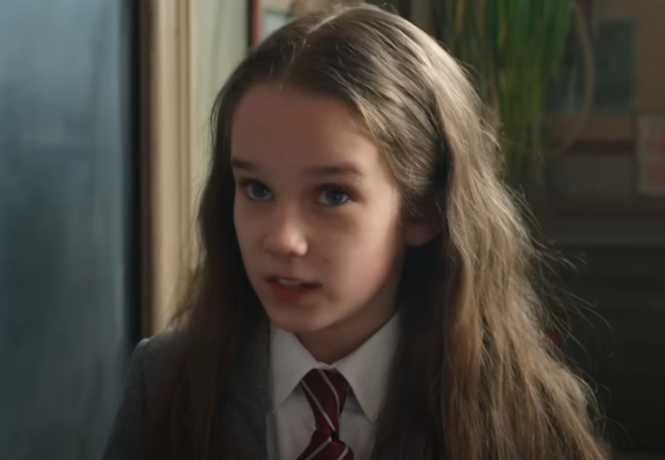A visually captivating still taken from a pivotal moment in the film Matilda the Musical (2022)