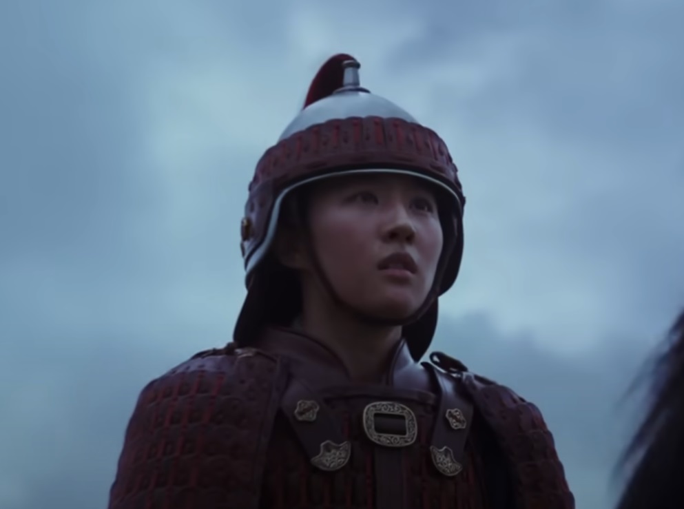 A visually captivating still taken from a pivotal moment in the film Mulan (2020)