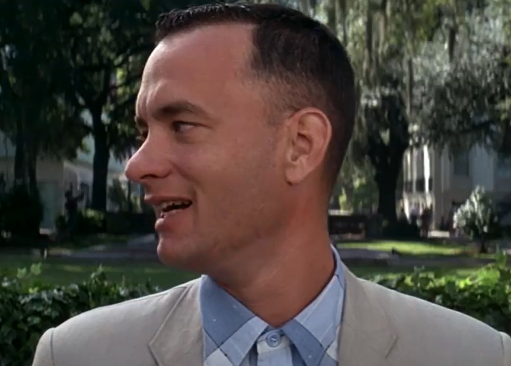 A visually captivating still taken from a pivotal moment in the film Forrest Gump (1994)