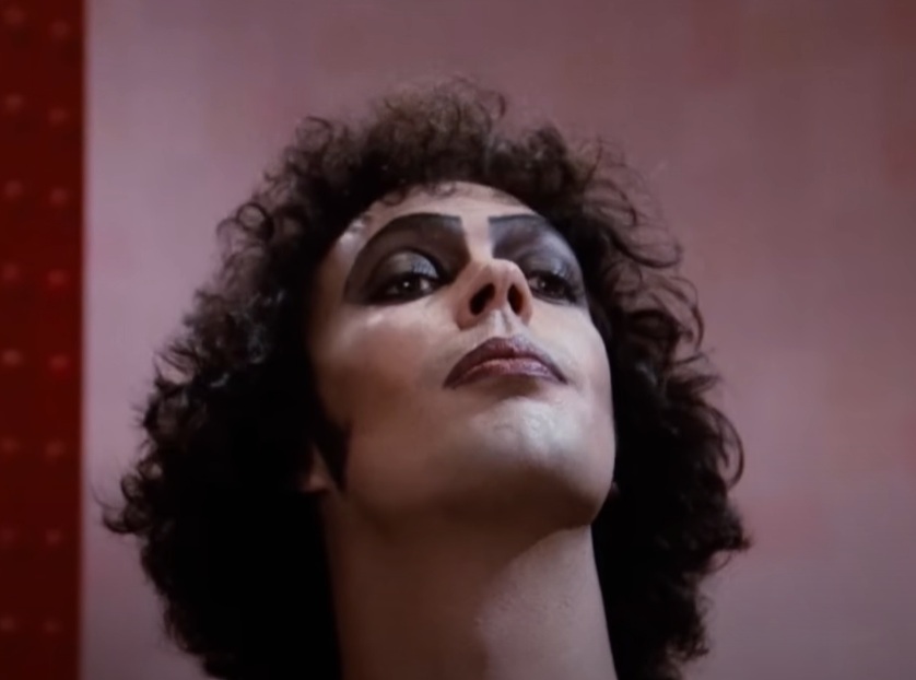 A visually captivating still taken from a pivotal moment in the film The Rocky Horror Picture Show (1975)