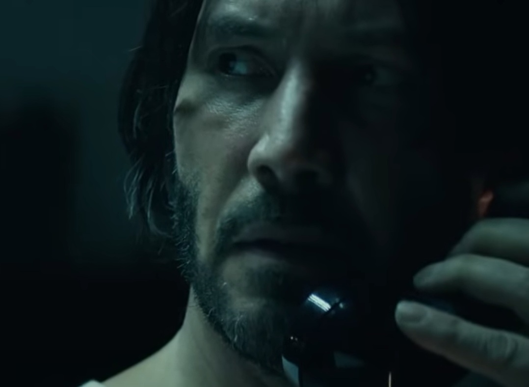 A visually captivating still taken from a pivotal moment in the film John Wick (2014)