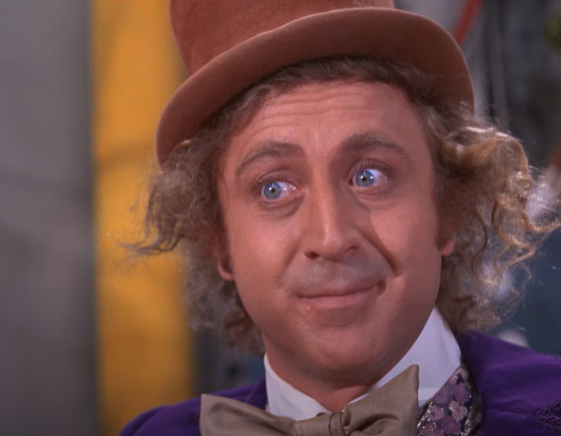 A visually captivating still taken from a pivotal moment in the film Willy Wonka & the Chocolate Factory (1971)