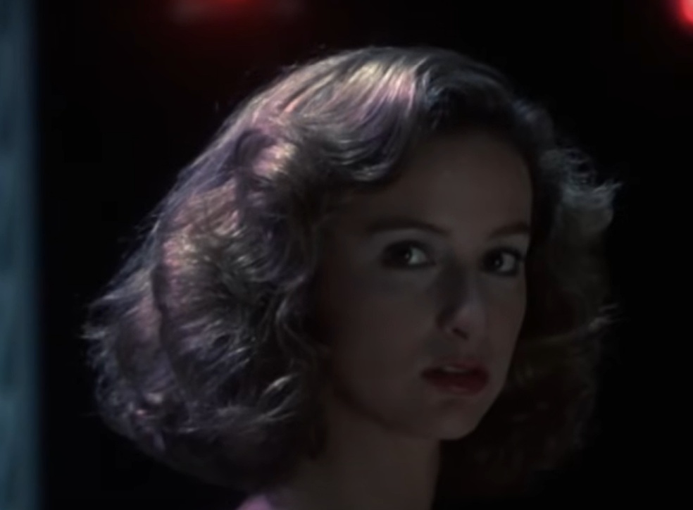 A visually captivating still taken from a pivotal moment in the film Dirty Dancing (1987)