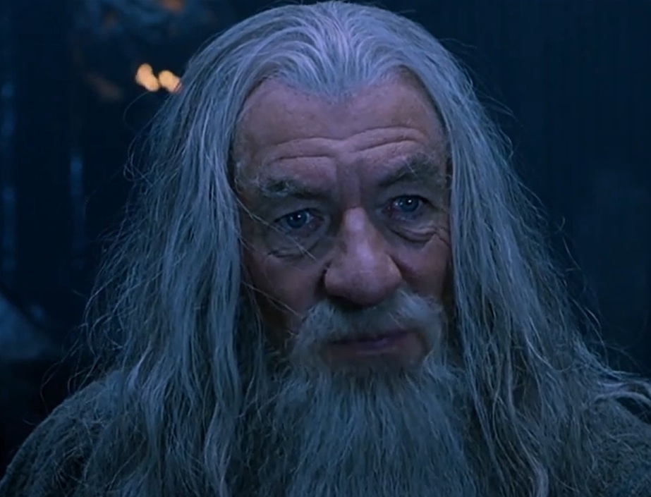 A visually captivating still taken from a pivotal moment in the film The Lord of the Rings: The Fellowship of the Ring (2001)