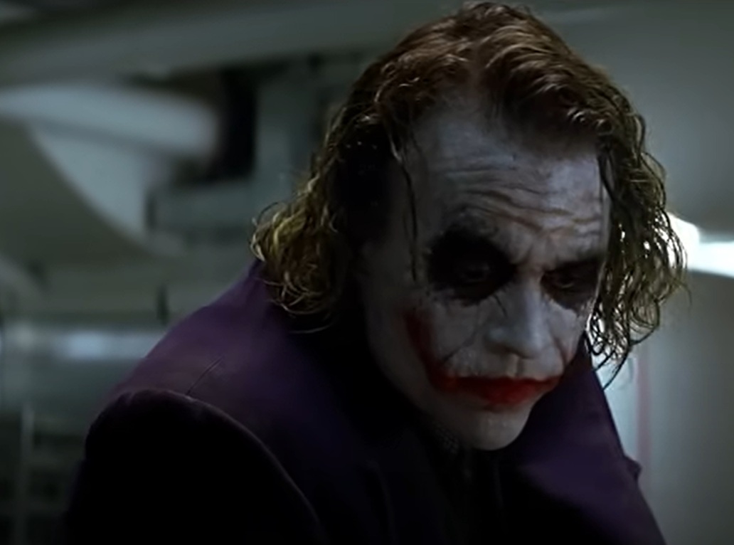 A visually captivating still taken from a pivotal moment in the film The Dark Knight (2008)