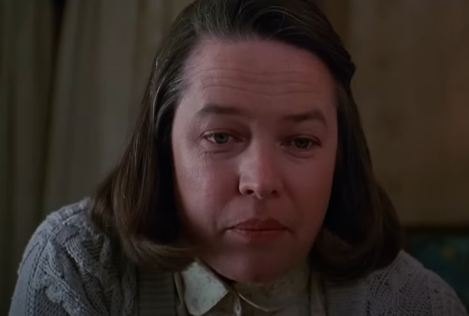 A visually captivating still taken from a pivotal moment in the film Misery (1990)