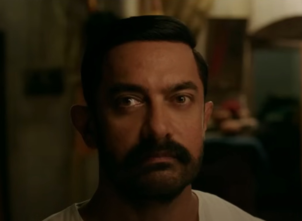 A visually captivating still taken from a pivotal moment in the film Dangal (2016)