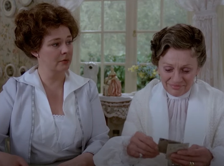 A visually captivating still taken from a pivotal moment in the film Fanny and Alexander (1982)