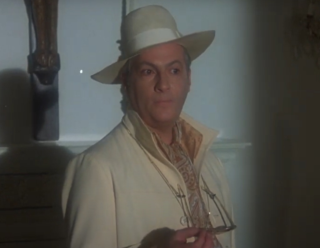 A visually captivating still taken from a pivotal moment in the film La Cage aux Folles (1987)