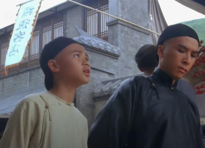 A visually captivating still taken from a pivotal moment in the film Iron Monkey (1993)