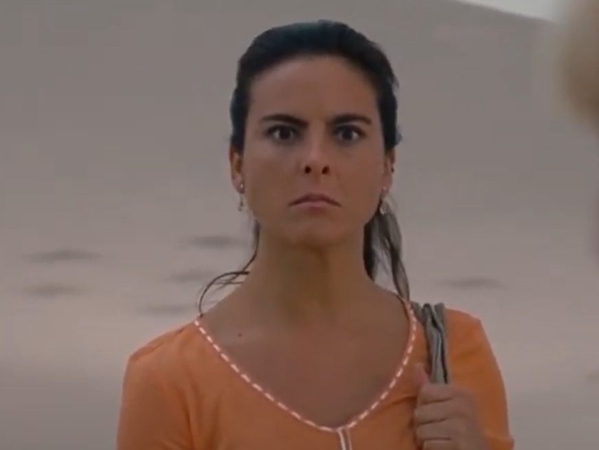 A visually captivating still taken from a pivotal moment in the film Under the Same Moon (2007)