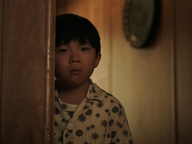 A visually captivating still taken from a pivotal moment in the film Minari (2020)