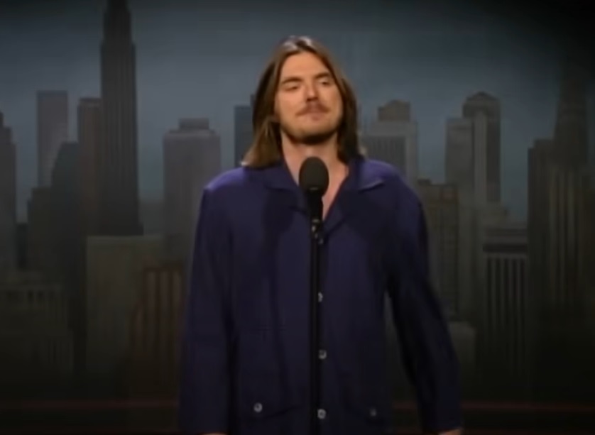 A visually captivating still taken from a pivotal moment in the television show Late Show with David Letterman (1993-2015)