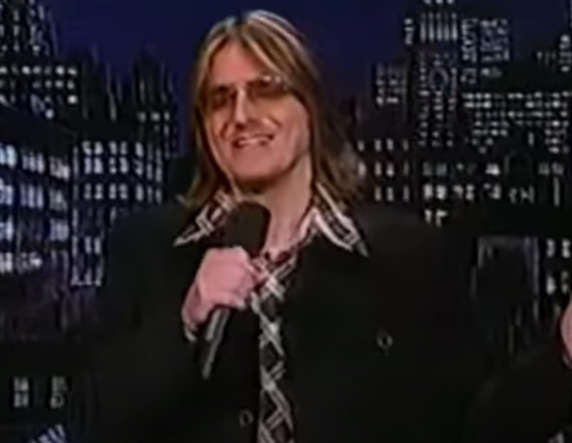 A visually captivating still taken from a pivotal moment in the television show Late Show with David Letterman (1993-2015)