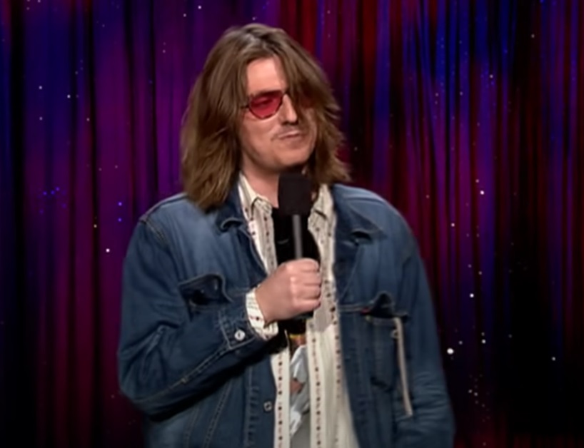 A visually captivating still taken from a pivotal moment in the television show Late Night with Conan O'Brien (1993-2009)