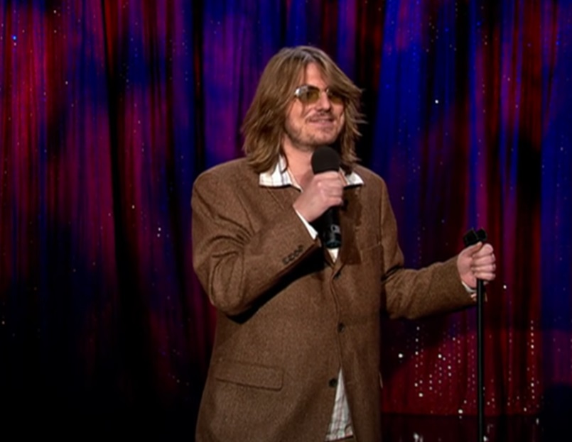 A visually captivating still taken from a pivotal moment in the television show Late Night with Conan O'Brien (1993-2009)