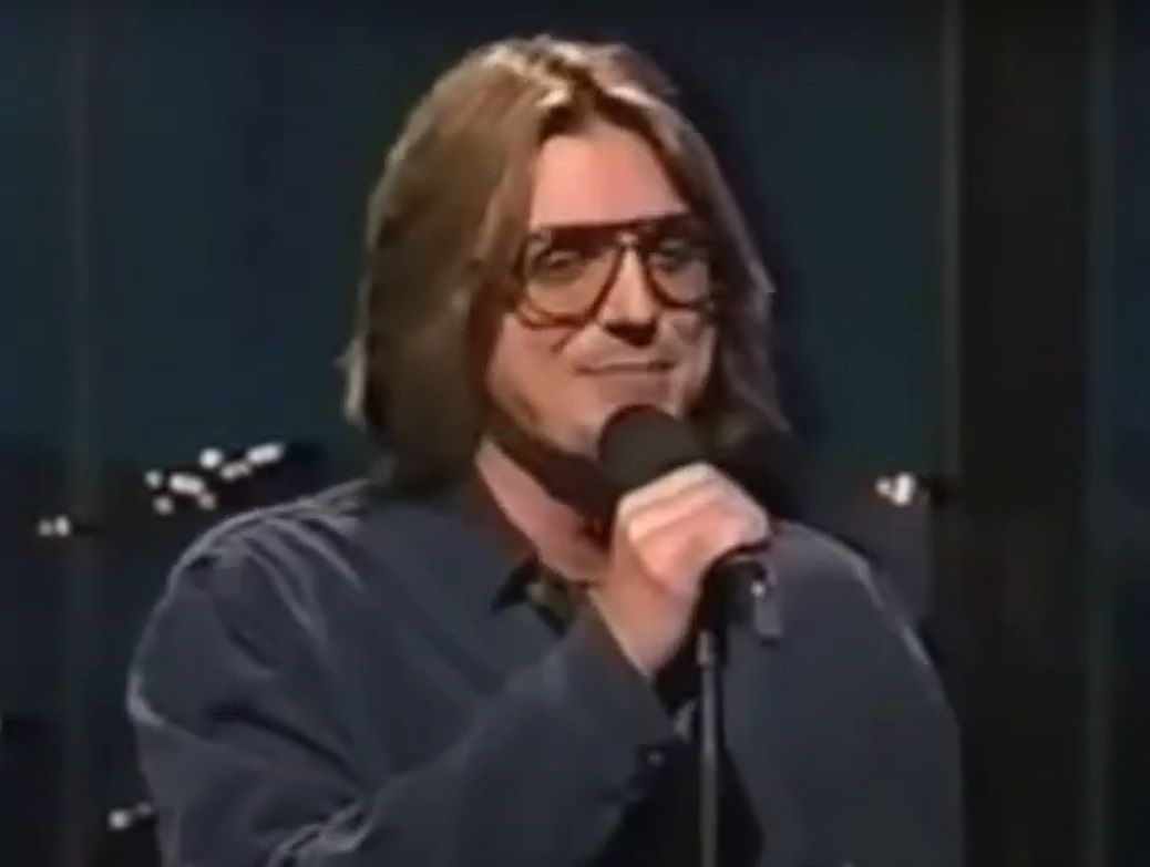 A visually captivating still taken from a pivotal moment in the television show The Late Late Show with Craig Kilborn (1999-2004)