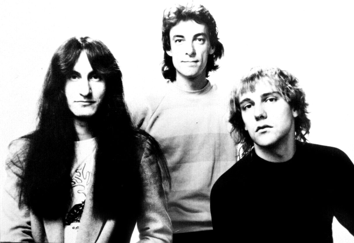 Promotional press photo of Canadian rock band Rush - circa 1981