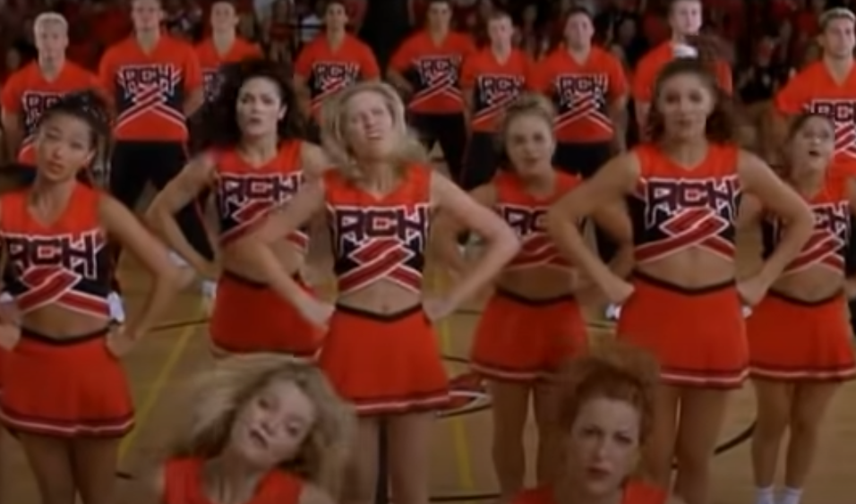 A screenshot of the movie Bring It On