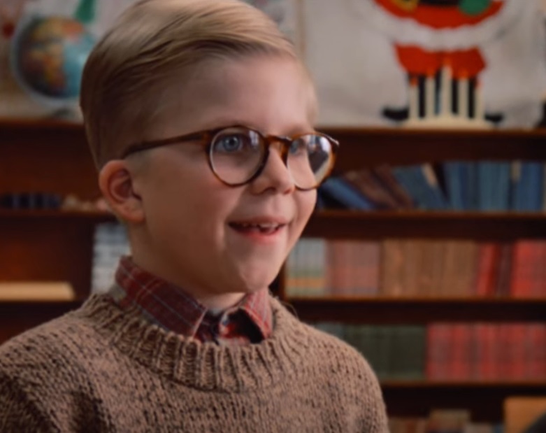 A visually captivating still taken from a pivotal moment in the film A Christmas Story (1983)