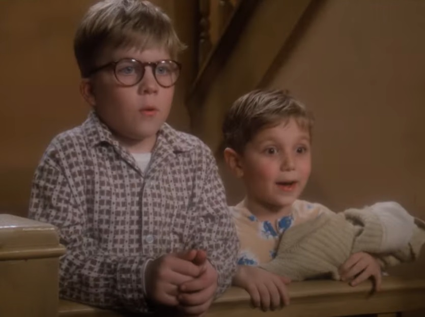 A visually captivating still taken from a pivotal moment in the film A Christmas Story (1983)