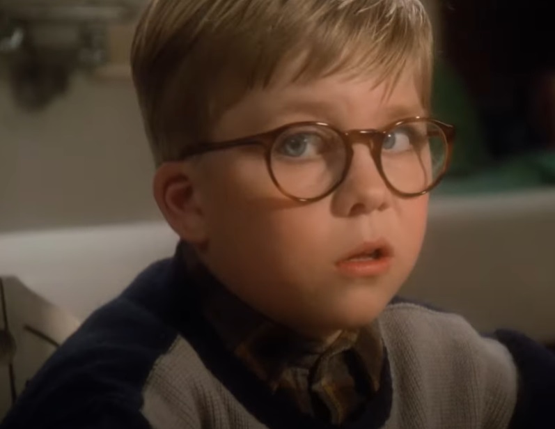 A visually captivating still taken from a pivotal moment in the film A Christmas Story (1983)