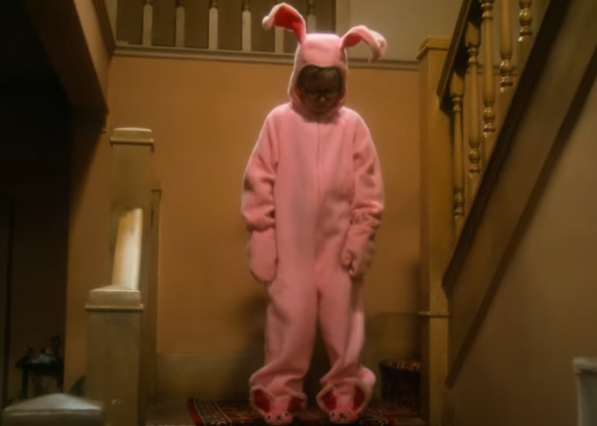 A visually captivating still taken from a pivotal moment in the film A Christmas Story (1983)