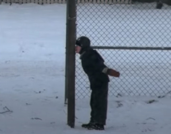 A visually captivating still taken from a pivotal moment in the film A Christmas Story (1983)